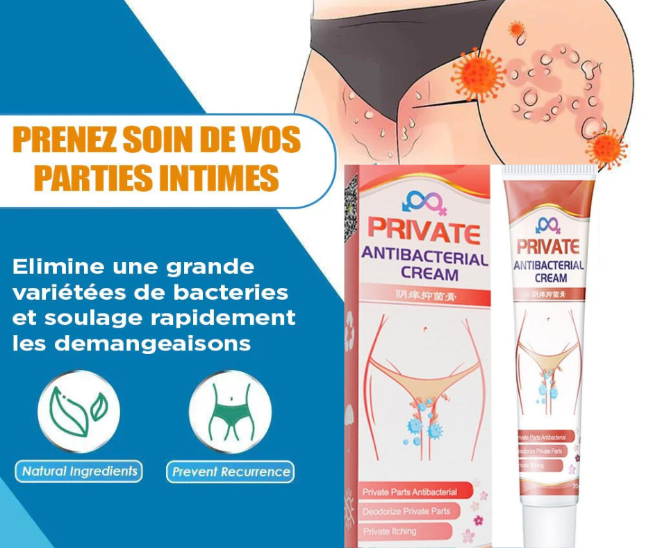 Crème anti-démangeaisons & Antibactérienne